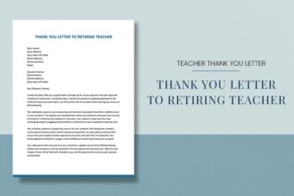 thank you letter to teacher