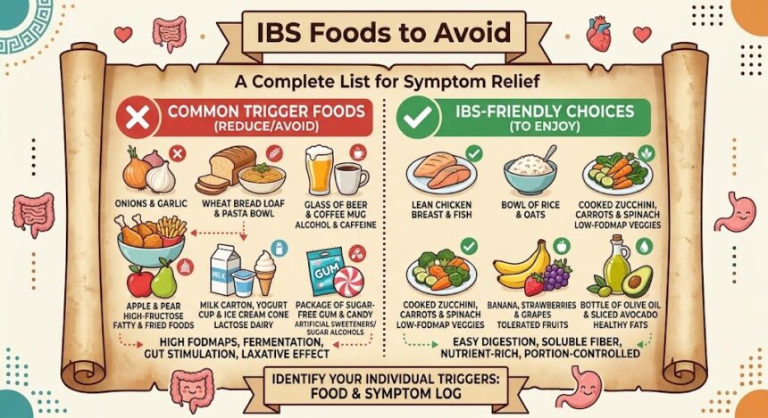 IBS Foods to Avoid: A Complete List for Symptom Relief