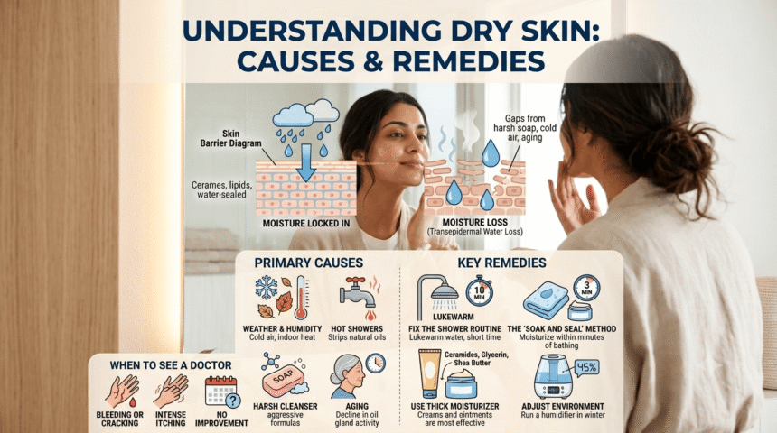Dry Skin Causes and Remedies: Home Care Guide