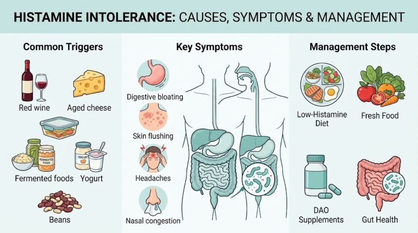 Histamine Intolerance: Symptoms, Causes, and Management
