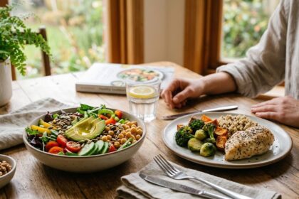 Create a blog image for this title. image must look natural, and don't write the text, etc on the image. Best Diet for Insulin Resistance: What Actually Helps
