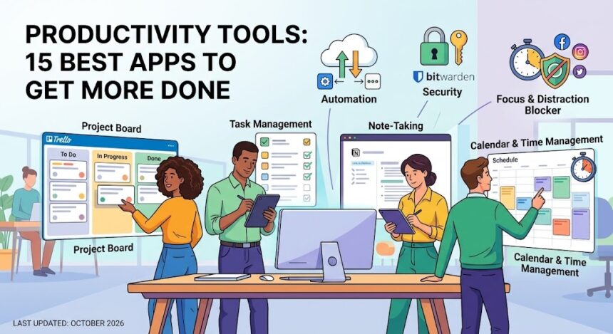 Productivity Tools: 15 Best Apps to Get More Done
