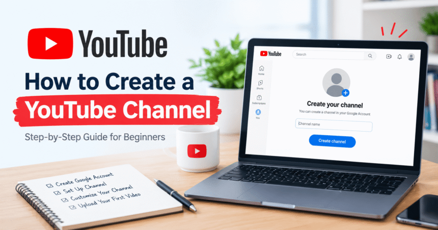 How to Create a YouTube Channel and Upload Your First Video (2026)
