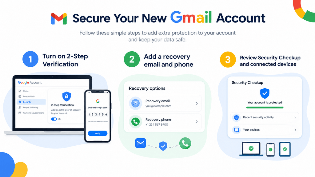 Secure Your New Gmail Account Right Away