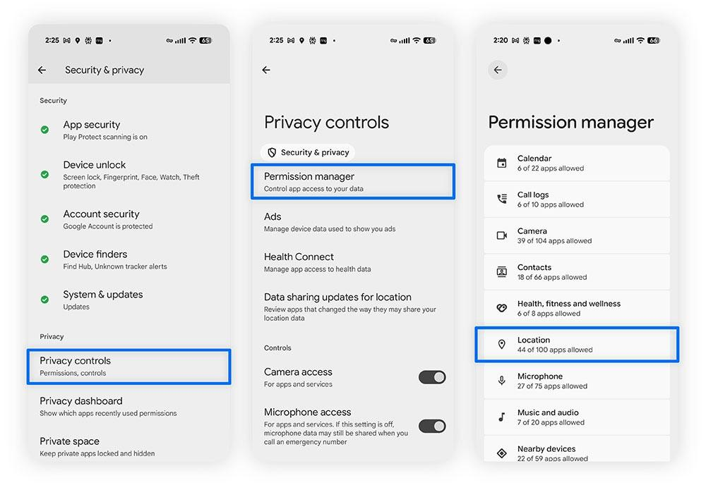 How do I improve privacy on my Android phone?
